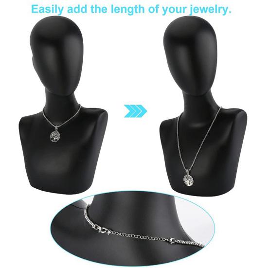 5 шт. удлинительная цепочка, невыцветающая двойная застежка-карабин, ювелирные изделия своими руками, металлическое ожерелье, удлинитель звеньев цепи, товары для дома