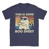 Vintage This is Some Boo Sheet Ghost Retro Funny Halloween T-Shirts Men Round Neck Cotton T Shirts  Short Sleeve Tees Clothing