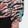 adidas Сплошной принт, свитер с круглым вырезом и длинными рукавами, женская толстовка, розовый цвет HF5117