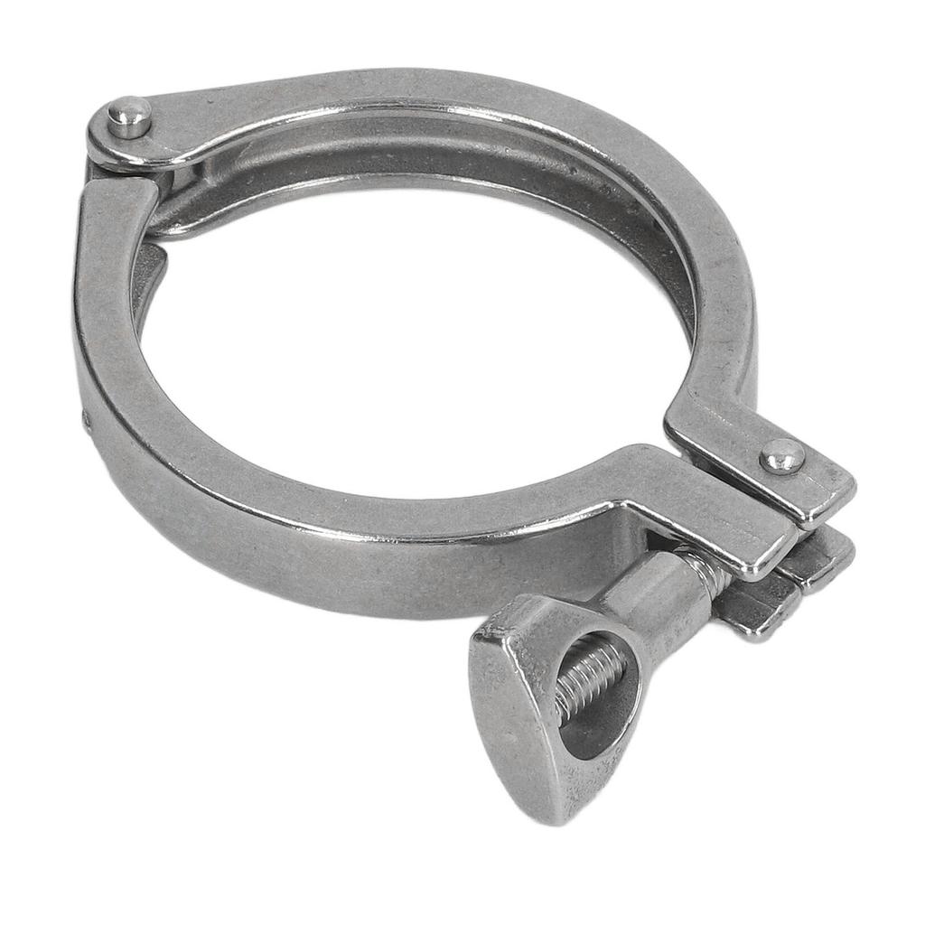 Sanitary Clamp 304 Stainless Steel Water Pipe Fixing Clamp Single Pin Heavy Duty Pipe Clip with
