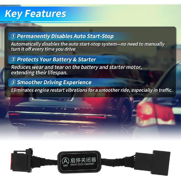 Idle Start Stop Eliminator for Ford F-150 2015 2016 2017 2018 2019 2020 Auto Start/Stop Disable Engine A-Off System for Ford F-150 Raptor 2017
