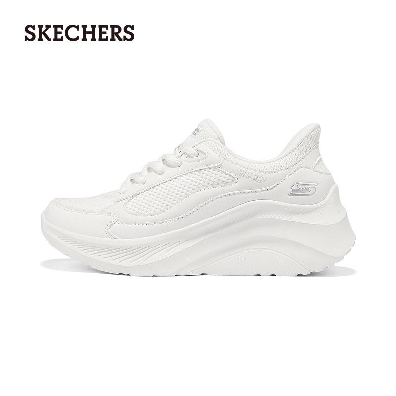 Skechers Женские спортивные кроссовки на платформе без шнуровки