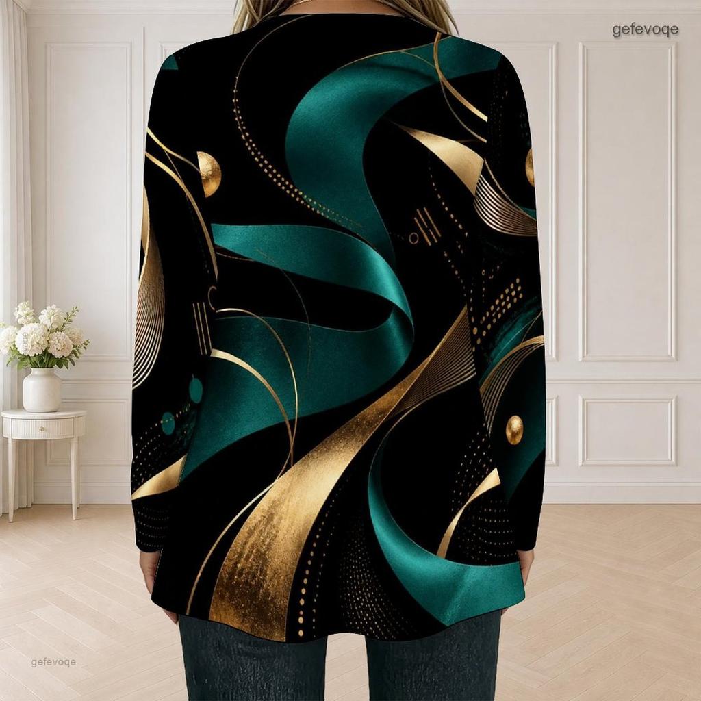 Women Plus Size Dark Purple Halloween Printed Square Neck Long Sleeve Faux Two Piece T Shirt
