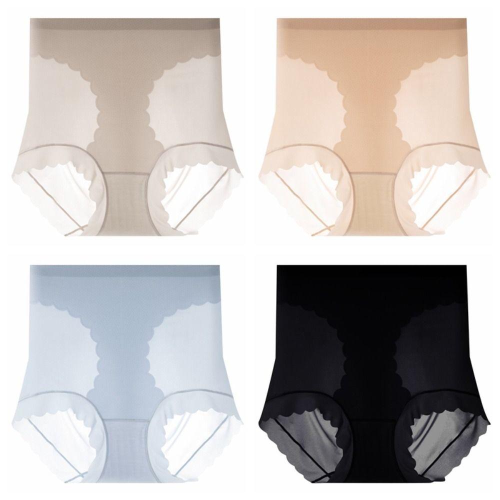 Корректирующее белье для живота, трусы для формирования фигуры из ледяного шелка, дышащее утягивающее белье, женское