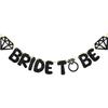 Wedding Banner Decorations Just Married Paper Wedding Garland Supplies Proposal Engagement Signs Outdoor Party Bride's Room Photp Prop Decorations