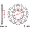 520 Motorcycle Rear Sprocket For Yamaha YZFR6 YZF-R6 99-02 YZF-R1 R1M YZFR1 2015-2025 CBR600F4 CBR900RR Fireblade 900 CBR600F