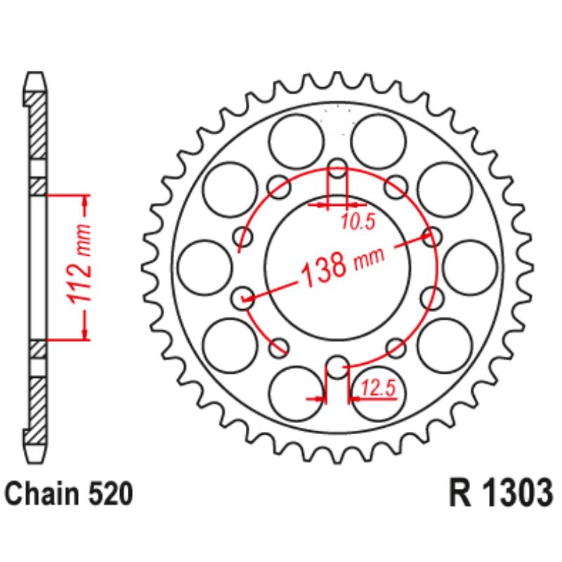 520 Motorcycle Rear Sprocket For Yamaha YZFR6 YZF-R6 99-02 YZF-R1 R1M YZFR1 2015-2025 CBR600F4 CBR900RR Fireblade 900 CBR600F