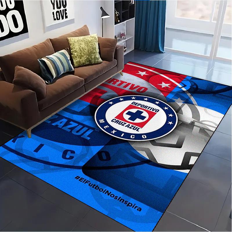 Cruz Azul Carpet Rug for Living Room Bedroom Home Sofa Decoration,Kids play Non-slip Floor Mat