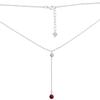 Серебряное колье с кораллом, вес изделия 2,9 гр (2145653)
