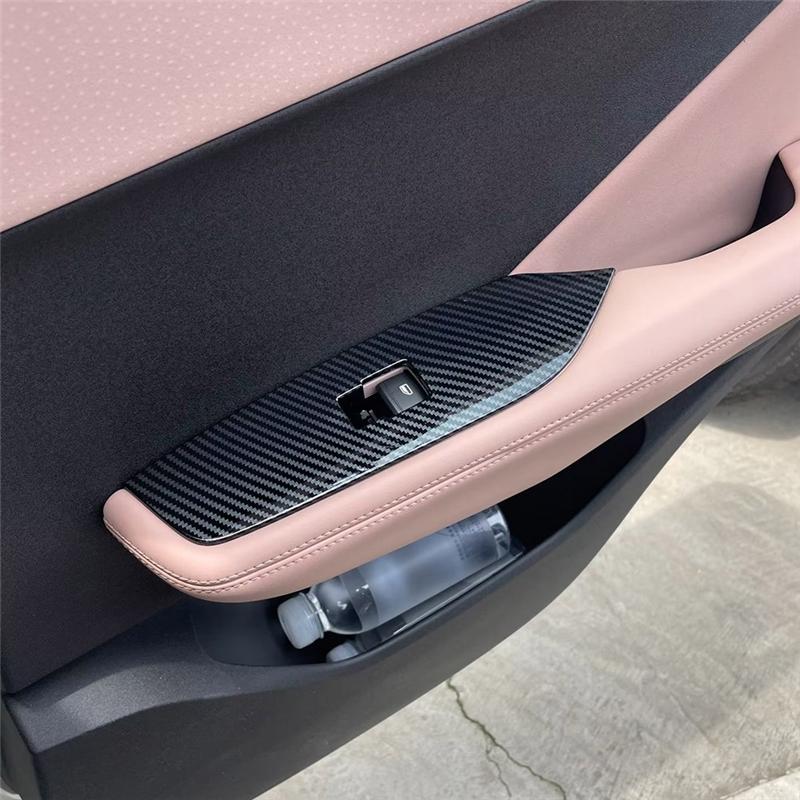 Car Window Lift Switch Button Cover Interior Door Armrest Trim Panel LHD For BYD Dolphin Mini/BYD Seagull-A87Q