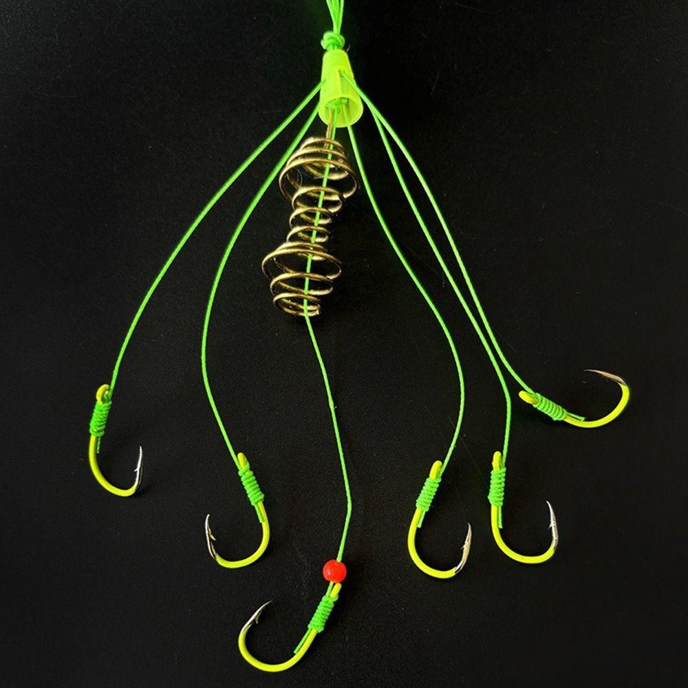Carbon Steel Explosion String Hook Method Leader Stainless Steel Feeder Hook  Fishing