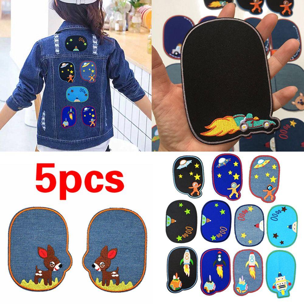 Cartoon Sewing Elbow Jeans Stickers Knee Appliques Patches Embroidered Badges
