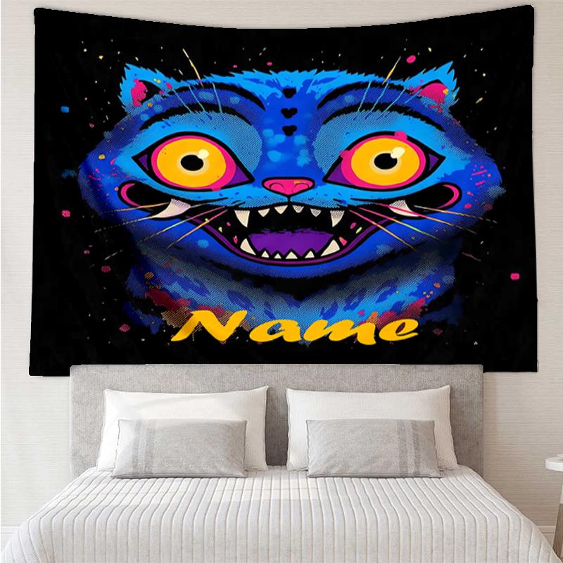 Custom Name KPop Demon Hunters Print Tapestry, Backdrop, Easy Setup, Ideal for Bedroom, Office & Living Room, with Aesthetic Wall Hanging Decor.
