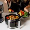 Cross-Border 7L Air Fryer: Oil-Free, Low-Fat, Touchscreen, All-in-One Oven with Visible Window.