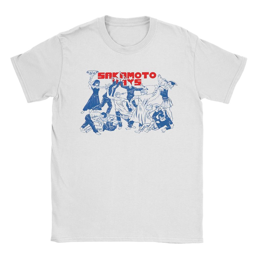 Sakamoto Days - Таро Сакамото На Японском Футболка Манга Аниме Футболки из Чистого Хлопка С Круглым Вырезом и Коротким Рукавом 4XL 5XL Одежда