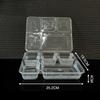 Disposable Thickened Food Container 3 4 5 Compartments with Lid for Canteen Business Meal Delivery