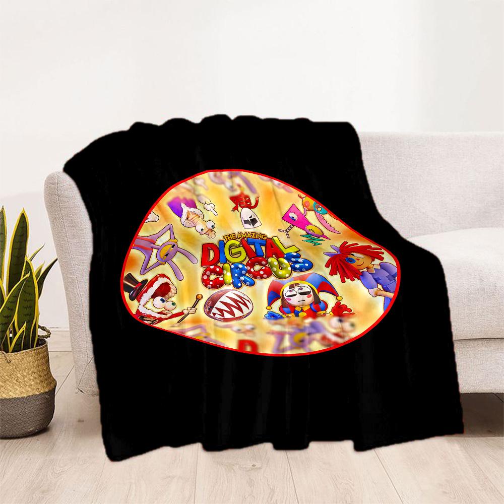 Digital Circus Blanket Ultra-Soft Suitable for Livingroom Office Couch for All Occasions Digital Print Ideal Gift for Friends Family Couples Picnic