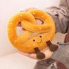 Croissant Plush Toy Stuffed Simulation Bread Plushies Soft Food Pillow Cushion Stress Relief Toy for Kids Adults