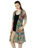 Women Knee Length Printed Custom Shrug Georgette Beach Coverup Long