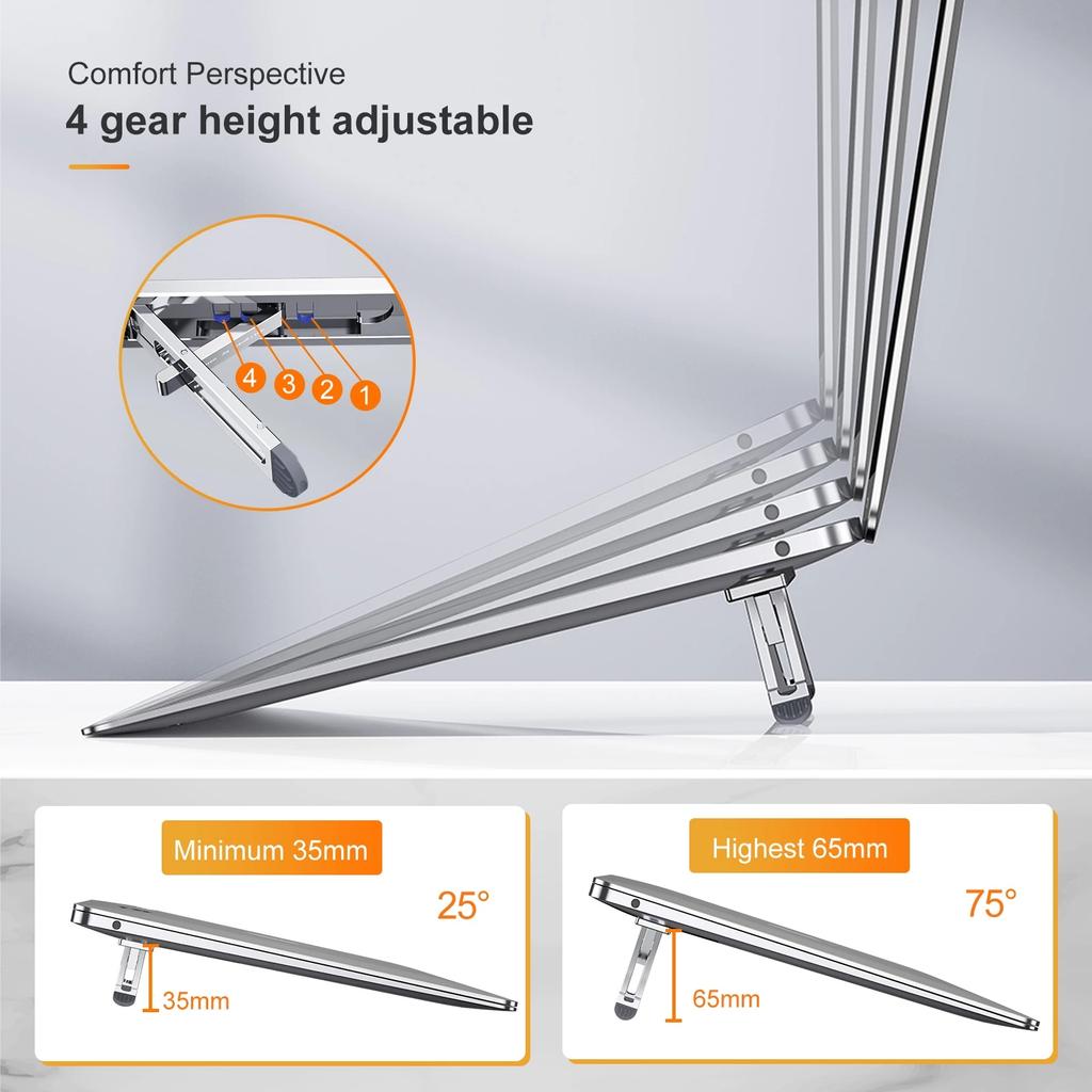 Вертикальная подставка для ноутбука Складная Охлаждающая Рассеивание тепла Для клавиатуры Ноутбука