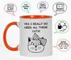 Inkdotpot Да, мне действительно нужны все эти коты 11 унций керамические кофейные кружки подарок для кота