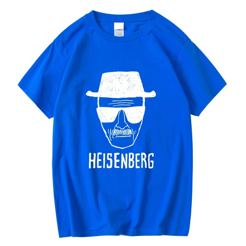 Unisex Fashion Casual Top Quality Short Sleeve Cotton Blend Loose Heisenberg Printedtshirt Casual Unisexs Tshirt Cool Summer Unisex Tops