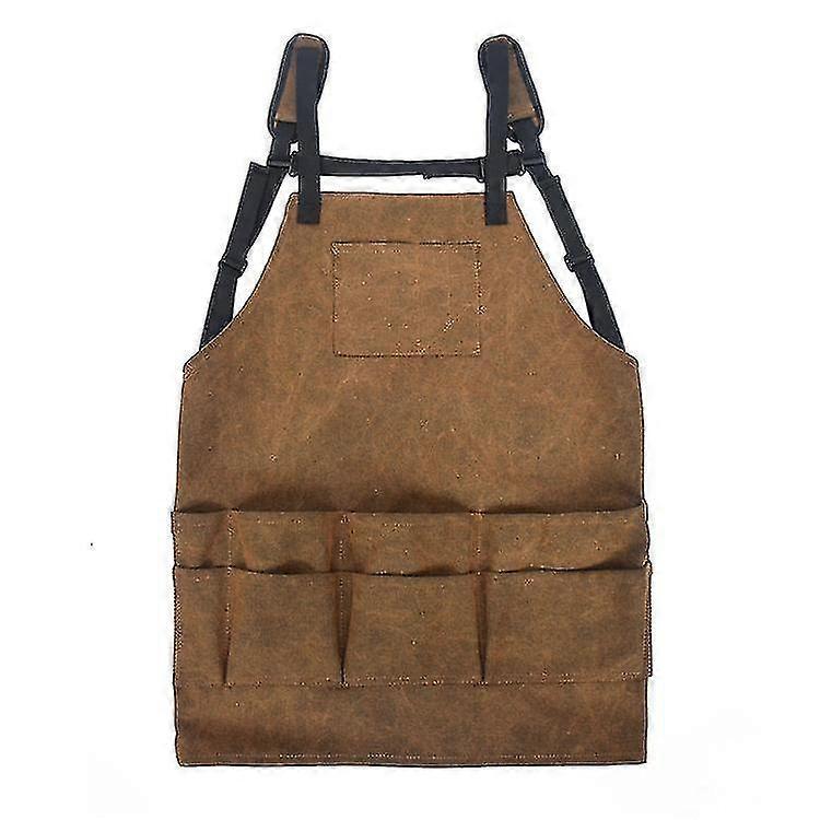 5pocket Single Side Tool Adjustable Belt Pouch/work Apron Canvas