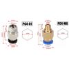 10Pcs PC4-M6 & PC4-M10 Mixed Quick Fitting 3D Printer Bowden Pneumatic Connector for 1.75/3mm PTFE Tube Hotend Replacement Parts