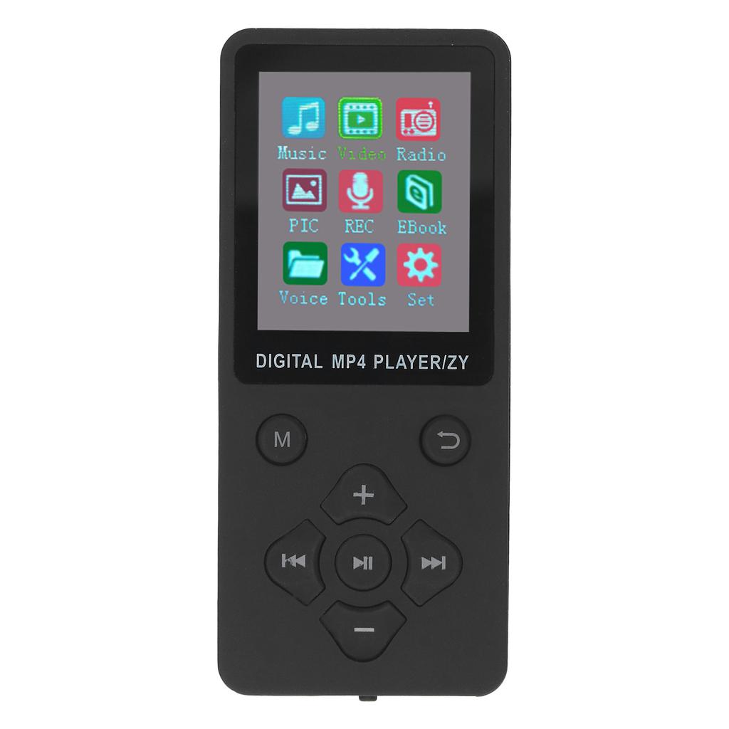 MP3 MP4 плеер Bluetooth 5.0 Супертонкий 1,8-дюймовый цветной экран 128 ГБ Расширяемая память Портативный видео музыкальный плеер