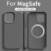 Для Magsafe Жидкий Силиконовый Магнитный Чехол для Телефона Для iPhone 16 15 13 14 12 Pro Max Plus Чехол Для iphone 16 Pro Max Аксессуары