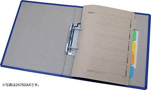 Kingjim Папка-регистратор King File A4 Вертикальная 2475GXA-3 Синяя Упаковка из 3 штук