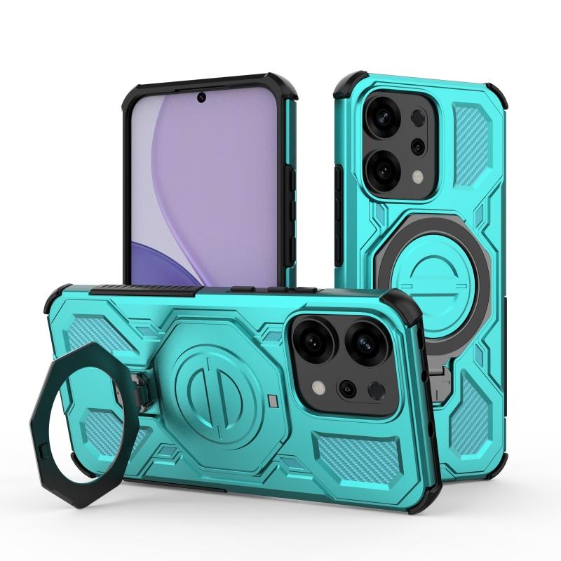 Для чехла Reno 14 Обложка OPPO Reno 14 Чехлы Новый Ударопрочный Бампер Задняя Магнитное Притяжение Кольцо-Держатель Fundas Reno 14