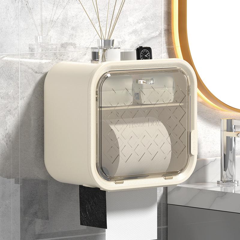 Ванная комната Коробка для бумажных полотенец Водонепроницаемая Коробка-ящик для туалетной бумаги Держатель для рулонной туалетной бумаги Настенный