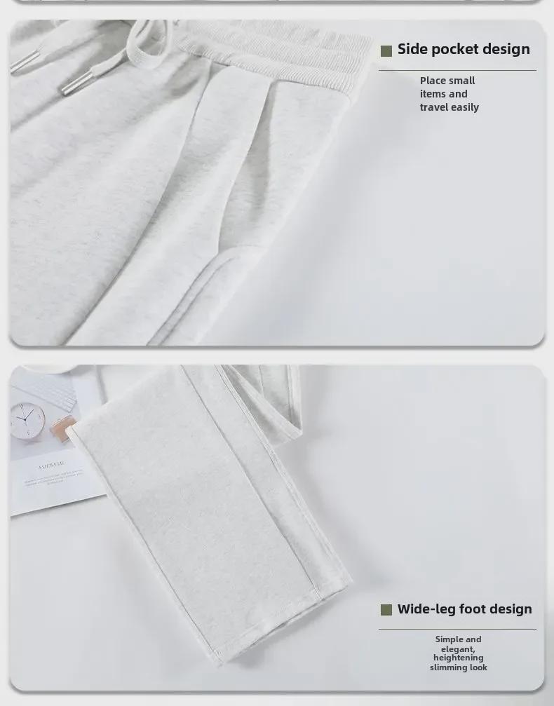 Женские спортивные брюки с высокой талией и широкими штанинами весна/осень 2024 года - LuLu Trendy Comfort Pants