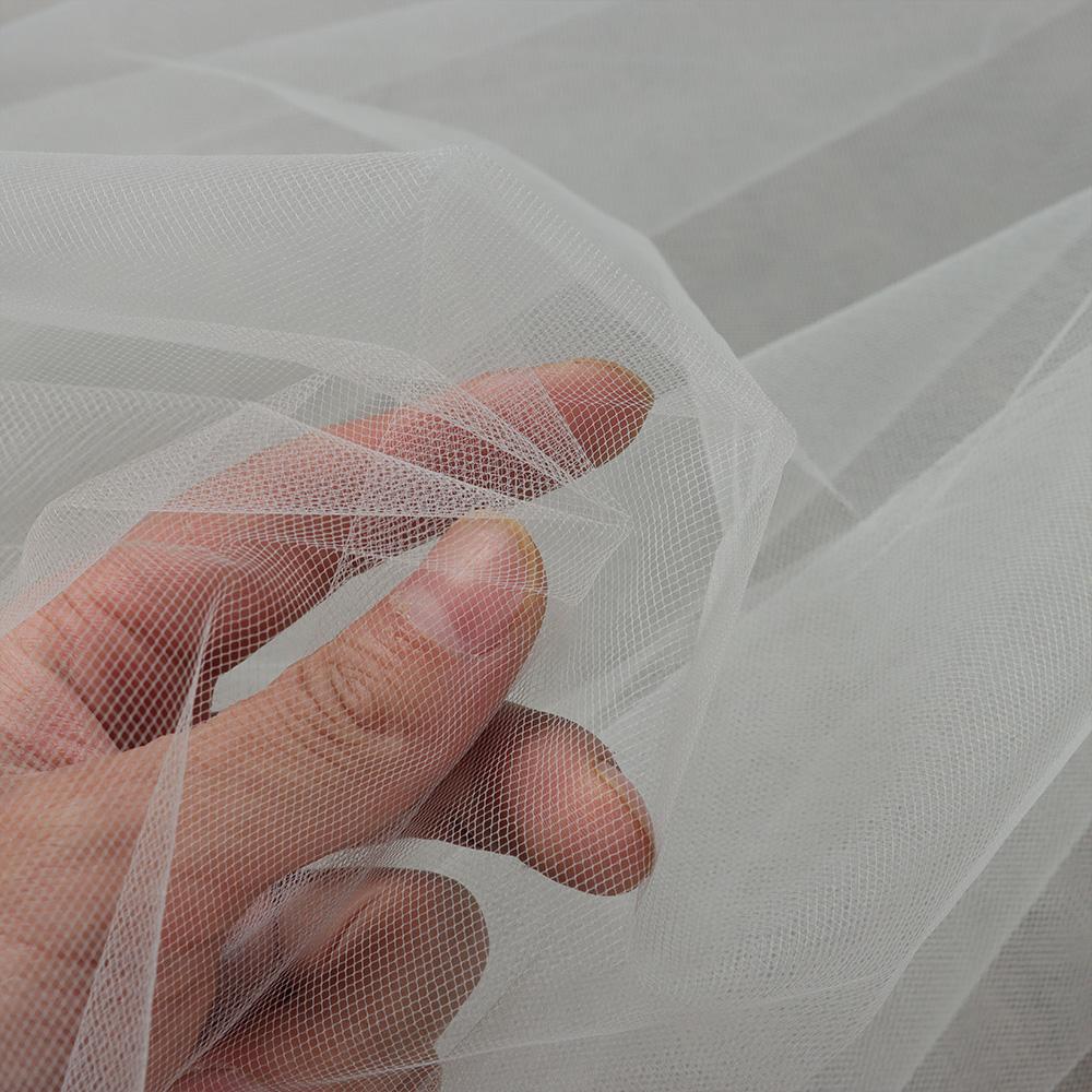 Accessories Photo Veil Short Simple White Ivory Women's Tulle Wedding Veil Lace Edge Bridal Veil