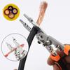 Multi Functional Wire Stripper Carbon Steel+Soft Plastic Crimpper New Thread Cutting Pliers