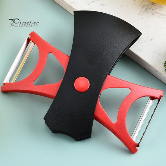 Fruit Peeler 2-in-1 Multifunctional Kitchen Grater for Fruits Vegetables Double Head Vegetable Potato Peeler Efficient Tools for Kitchen