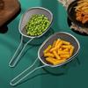Stainless Steel Mesh Strainer Fine Mesh Durable Handle For Home Kitchen Noodle Frying Draining