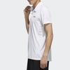 adidas Тренировочная спортивная рубашка поло с коротким рукавом для мужчин, белая FL0332