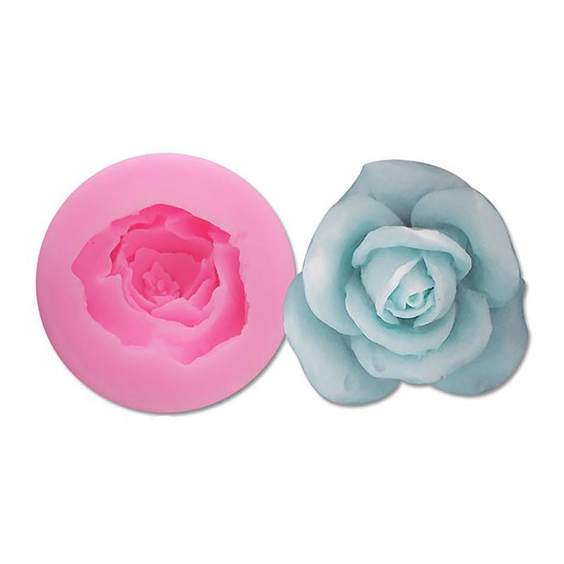 3D формы для роз, сделай сам, гипсовая работа, глина, смола, искусство, мягкая силиконовая форма для помадки, торта, мыла, льда, шоколада, украшения, инструмент для выпечки