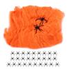 Colorful Halloween Spider Web Stretchable Cotton Cobwebs Elastic Scary Party Scene Props for Halloween Christmas Eve Parties