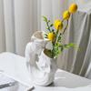 Скандинавская креативная керамическая ваза Пара Белая композиция из цветов Водопитательное украшение Домашняя гостиная Декорации Ремесла Подарки