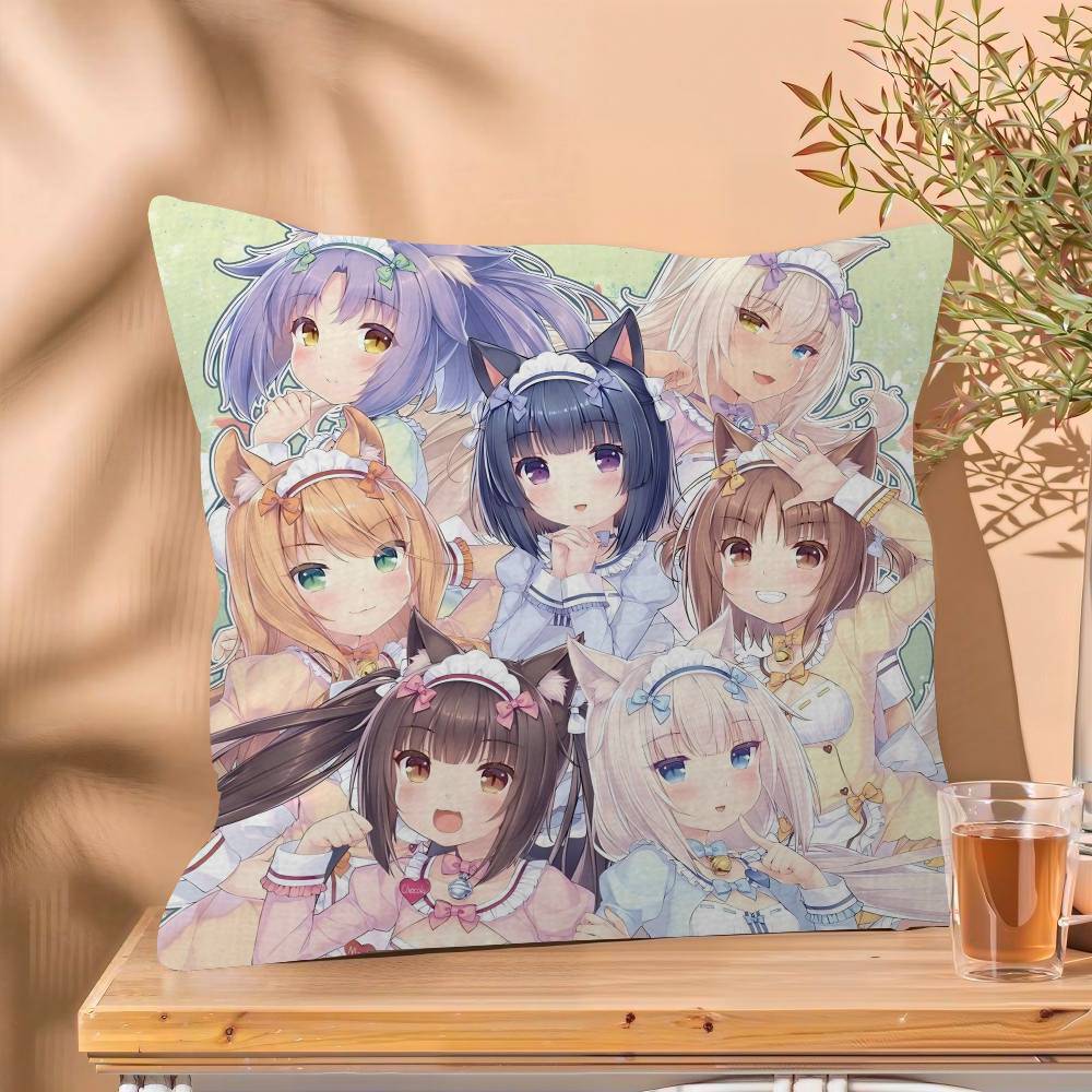 Nekopara Аниме Классическая Персонализированная Наволочка Детская Спальня Дизайн Дикой Вечеринки Наволочка для Ребенка День Рождения Душ Подарок
