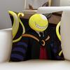 Fun AAssassination ClassroomS Cushion Cover Breathable and skinfriendly linen pillowcase square removable and washable cushion
