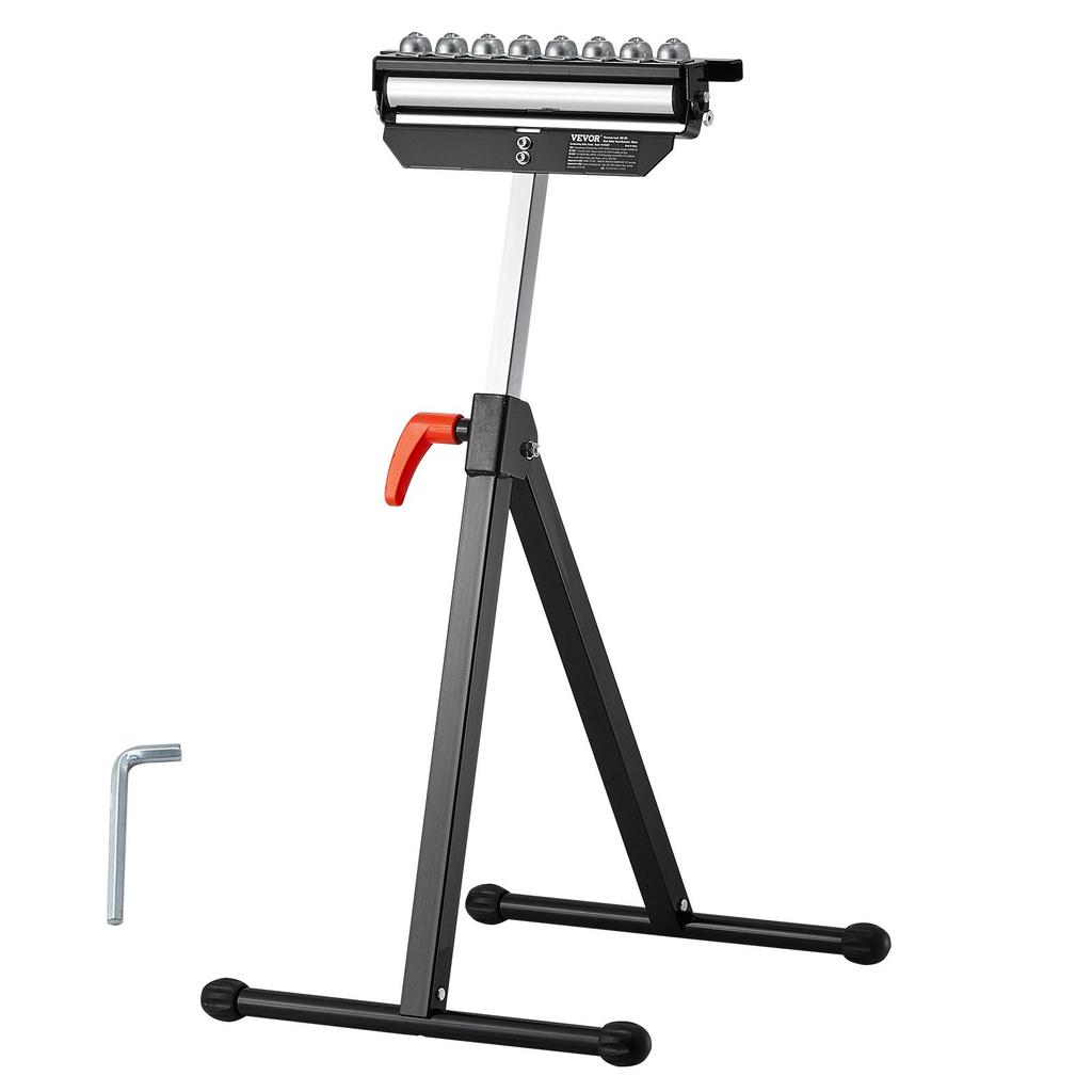 VEVOR Roller Stand, 136 kg(300 lb) Load Capacity, 68-108 cm(26.8-42.5 in) Adjustable Height