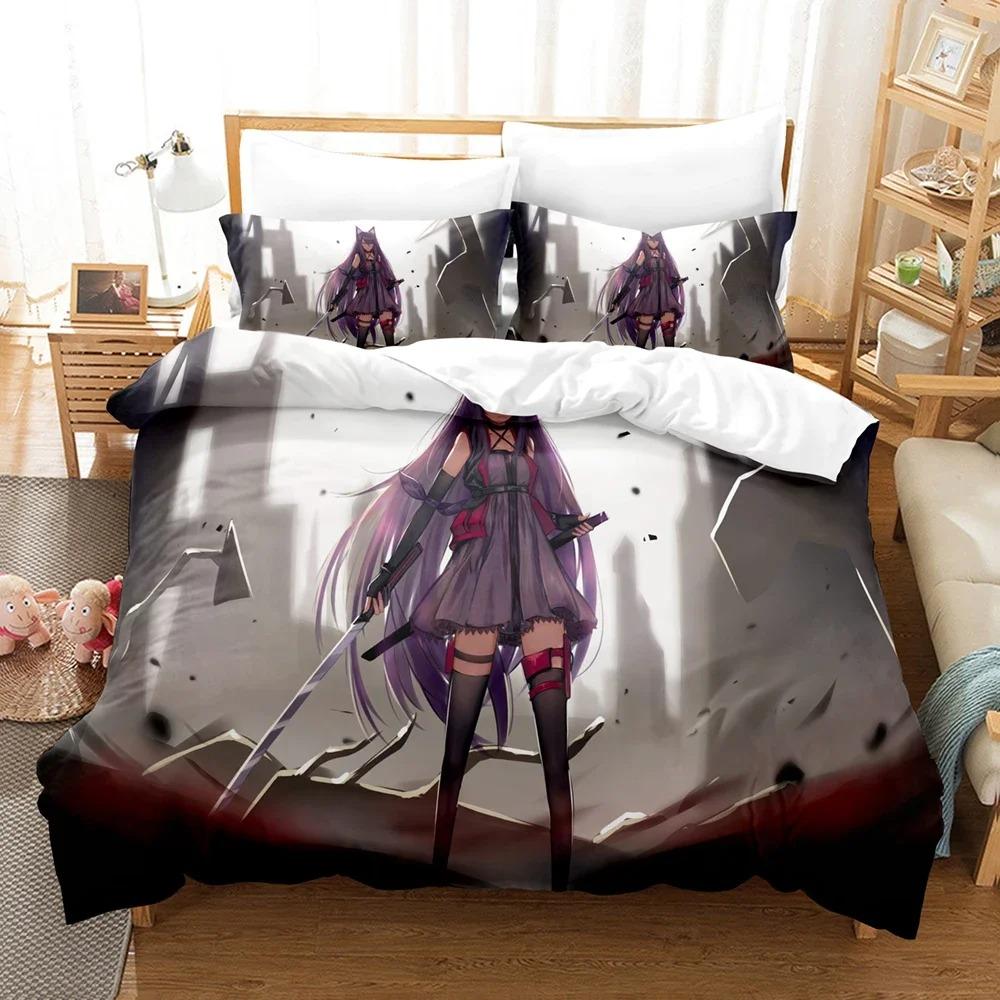 Anime Game Arknights Bedding Set For Bedroom Soft Modern Bedspreads Comefortable Kids Duvet Cover Quilt Cover And Pillowcase