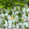 Glass Duck Figurine Green Head Figurine, Cute Mandarin Ornament for Car Interior Desk Decor, Miniature Animal Statue Home And Micro Landscape