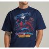 SpiderMan Vs Venom Tshirt Vintage Comic Carnage Graphic Tee Men Cotton Short Sleeve Marvel Battle Scene Print Tops Harajuku