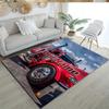 Peterbilt Heavy Trucks Customizable Name Floor Rug Office Rug Perfect for Entryway Study room Game Room Playrooms Antislip Carpet Anime Office Decor