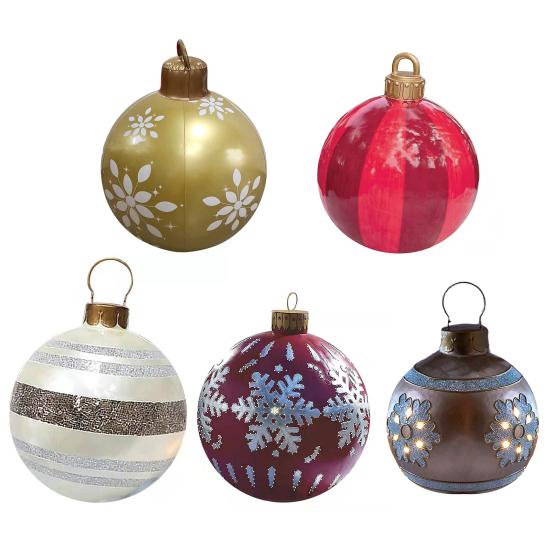 Надувной украшенный шар Декоративный привлекательный легкий рождественский подвесной шар Рождественские надувные шары Украшения Надувной украшенный шар